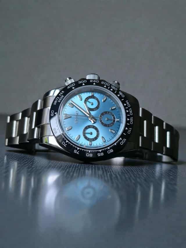 Seiko Mod Daytona Ice-Blue